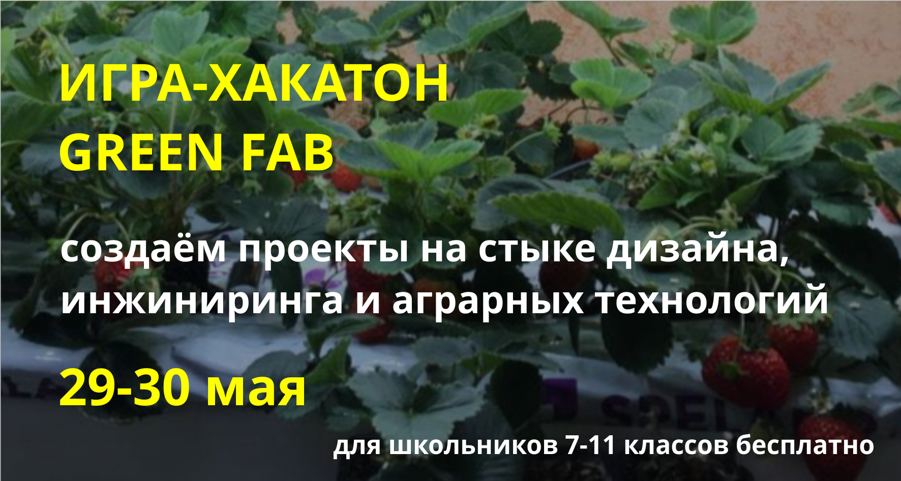 Игра-хакатон «Green Fab» для школьников — Вход свободный